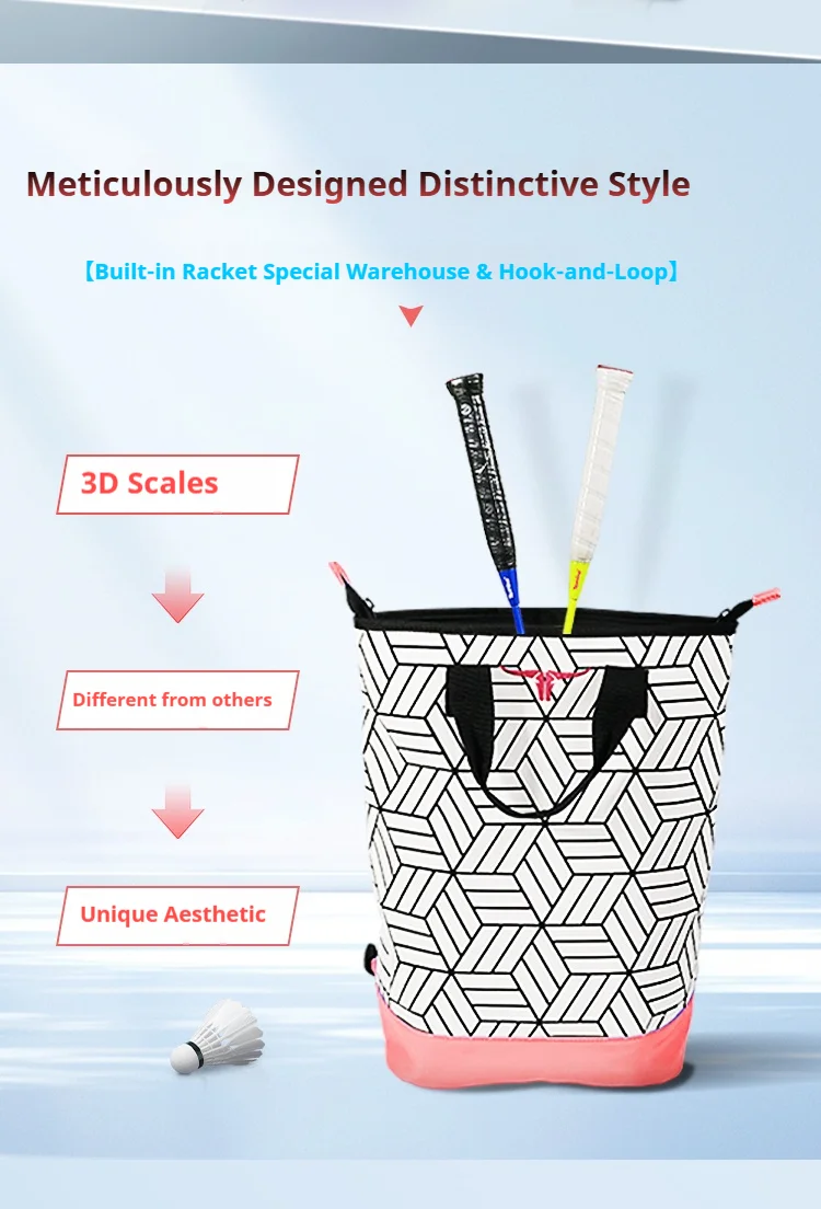 TERMINO Multifunctional Backpack | Durable Racket Bag for Badminton, Pickleball & Outdoor Sports
